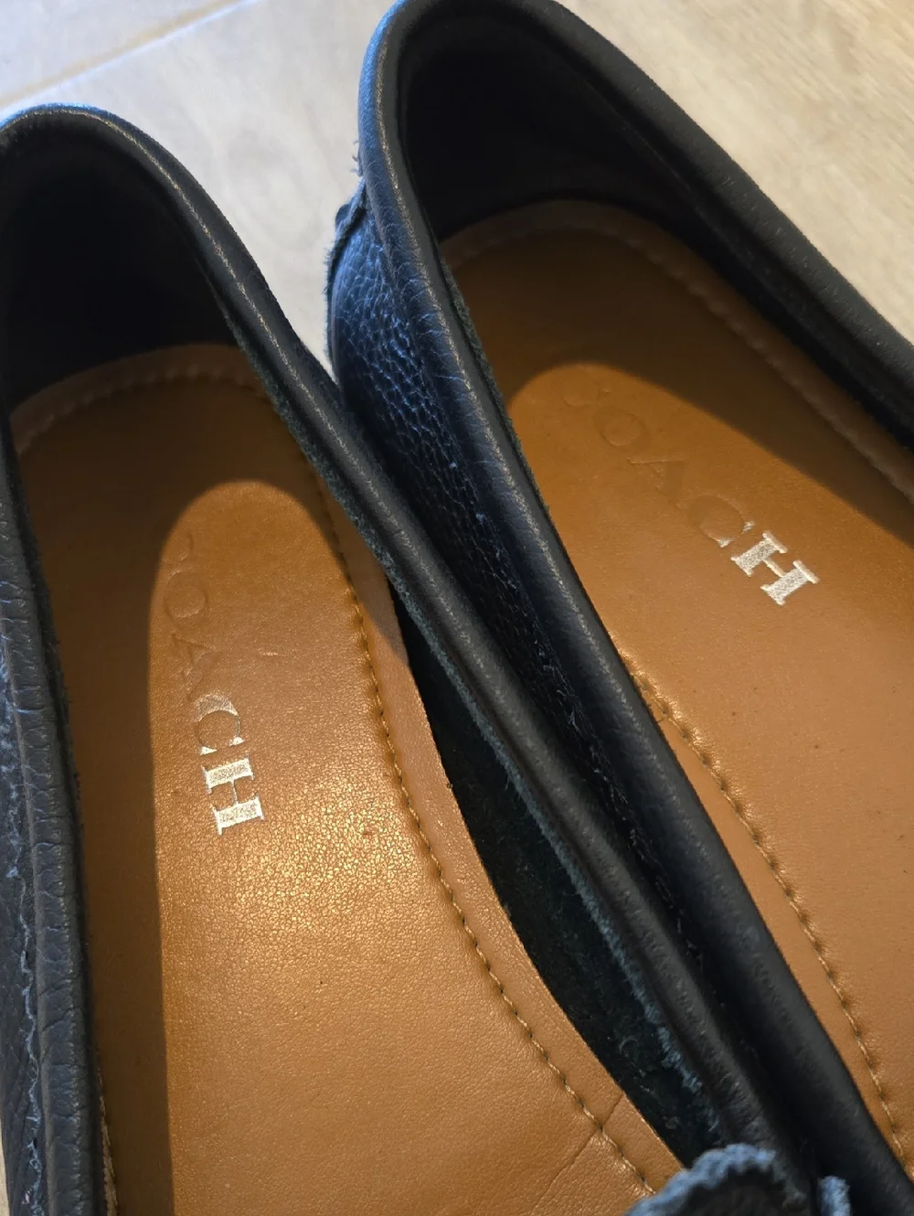 Coach Odette Black Leather Slip-on Shoes - Picture 6 of 6